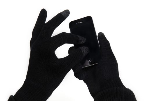 black touchscreen gloves