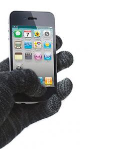 Avanca-Touchscreen-handschoenen-two-tone-fuzzy-black-met-iphone-3