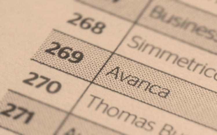 Avanca listed in FT1000 Financial Times