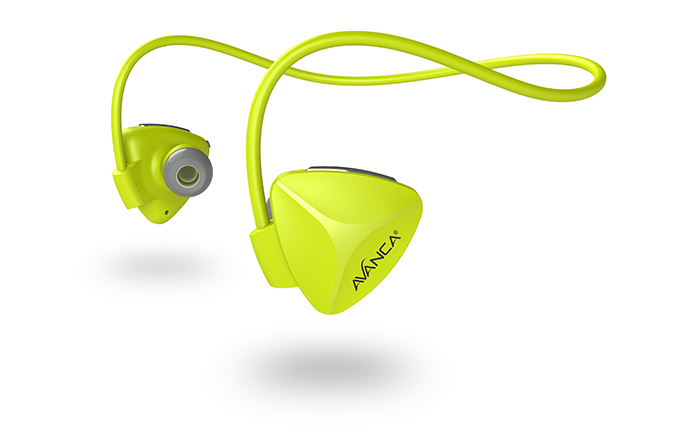 sport headphones yellow